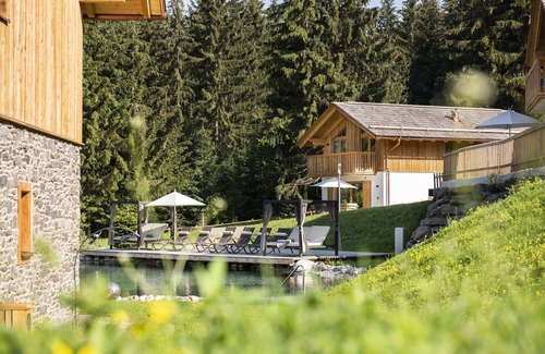 Tamsweg Ski Chalet | Chalet in Wölting with natural swimming pond