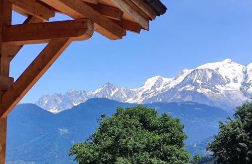 Combloux Ski Chalet | Chalet neuf vue panoramique sur le MONT-BLANC