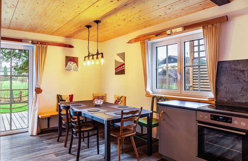 Farchant Ski Chalet | Chalet Rauschn with mountain view with shared sauna, terrace, balcony; pet friendly