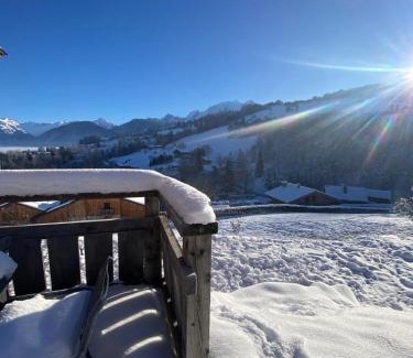 Combloux Apartment | Chalet vue Mont Blanc avec jacuzzi extérieur