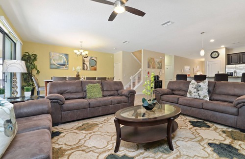 Davenport House | ChampionsGate, 9 Bed Luxury Spacious Villa, Sleeps 30+2, West Facing Pool & Spa