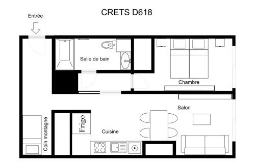 Les Allues Apartment | Charmant 2 pièces cabine skis aux pieds avec parking et sèche-chaussures - FR-1-182-245
