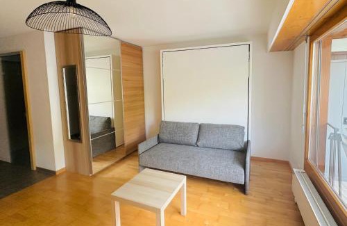 Ovronnaz Apartment | Charmant studio rénové situé dans les bains d'Ovronnaz, immeuble les Sources
