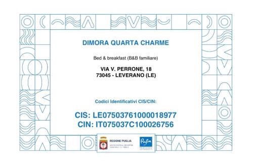 Leverano Bed & Breakfast | Charme B&B Dimora Quarta