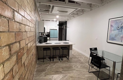 Harlingen Apartment | Charming 1200 sq ft studio in Downtown Harlingen with a Speakeasy feel, a Gem