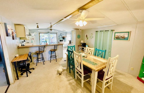 Weeki Wachee Gardens Other | Charming 2/2 waterfront farm home with tons of TV stations, WiFi, dock, & more