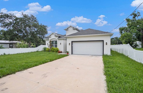 Greater Palm River Point CDC House | Charming Brand New 3-bedroom house with WiFi and AC in lovely Tampa