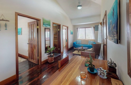 Hopkins Cabin | Charming cabana w/balcony, hammocks, WiFi, AC & shared BBQ - walk to beach clubs