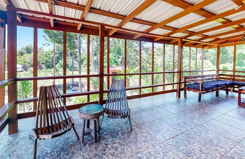 Hopkins Cabin | Charming cabana w/balcony, hammocks, WiFi, AC & shared BBQ - walk to beach clubs
