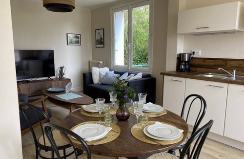 La Roche-Posay Apartment | Charming Central T3 with Garden, Near Thermal Baths, WiFi, Parking, BBQ