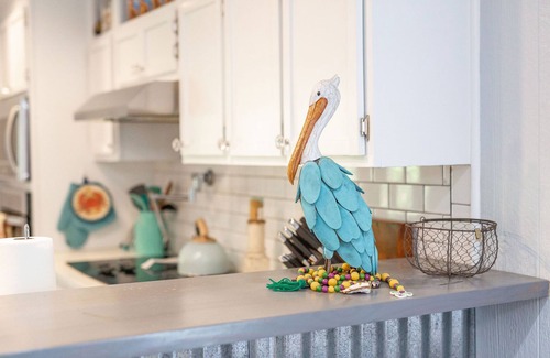 Shoreline Park House | Charming Coastal Camp~Pet Friendly, Deep Water Access: Jourdan/Gulf-Private Dock