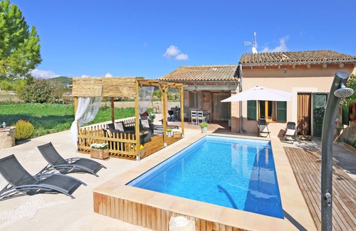 Sant Joan House | Charming country house in quiet location with pool, terrace, stunning views, internet