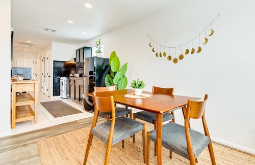 San Jacinto House | Charming dog-friendly rental with peekaboo ocean view & 1 block from beach