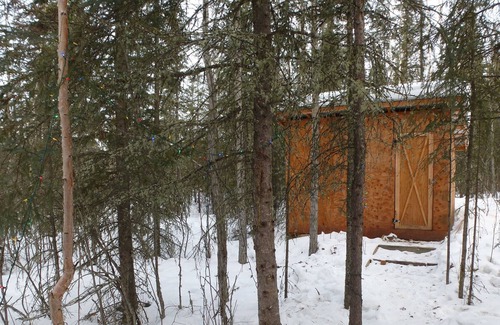 Fairbanks Cabin | Charming forest cabin -sled dogs