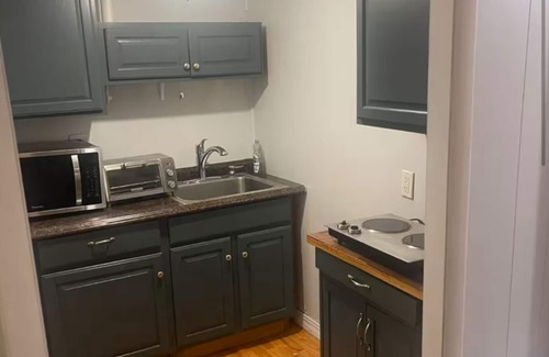 Brockton House | Charming garden level 1 bedroom 1 bath apartment in Brockton