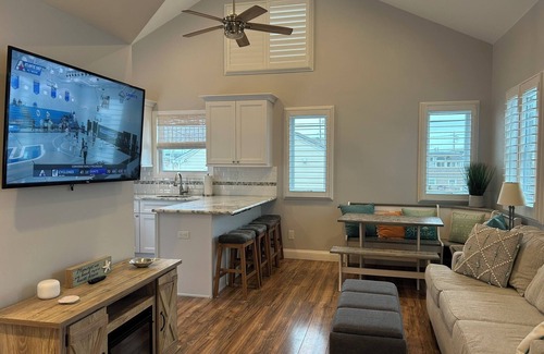 Lavallette House | Charming home with water view 2-bedroom & loft and underneath entertaining area.