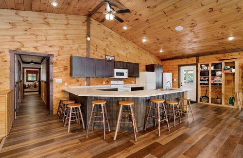 Brantingham House | Charming Lakefront Cabin with Private Dock & Gorgeous Views