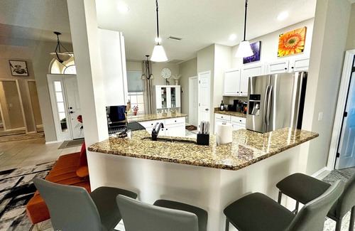 Woodmere Lakes House | Charming Lakeview Home, Heated Saltwater Pool, WiFi, AC, All Brand New Furniture