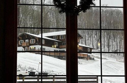 Upson Ski Chalet | Charming, ski-in, ski-out, lake-view chalet w/10 bedrooms, kitchen and AC.