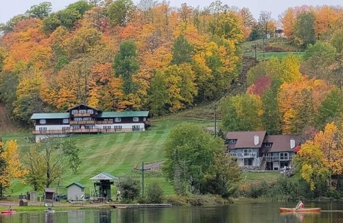 Upson Ski Chalet | Charming, ski-in, ski-out, lake-view chalet w/10 bedrooms, kitchen and AC.