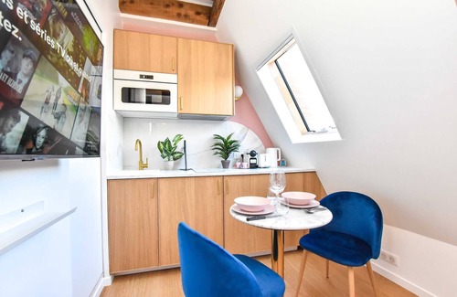 Quartier de la Plaine-de-Monceaux Apartment | Charming studio - 2P - AC - Plaine-de-Monceau