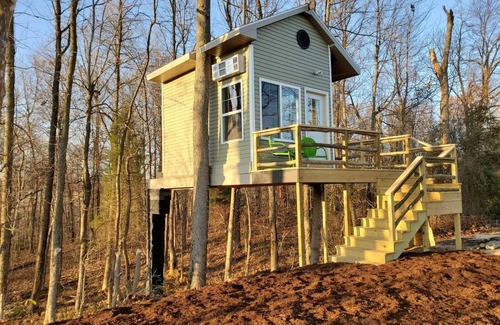 Rumsey Cabin | Charming Treehouse with Lake View and Access