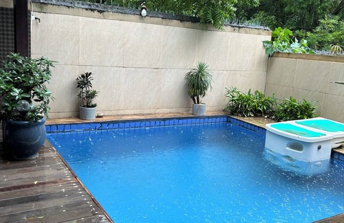 Gurugram Villa | Charming Villa with Soaking Pool & Serene Outdoor Spaces.