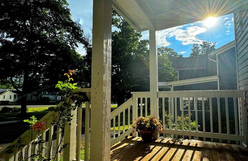 Geneseo House | Charming Village Home with an Enchanting Backyard Oasis