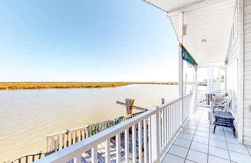 Port Isabel House | Charming waterfront house with heated pool, hot tub, & W/D - snowbird-friendly