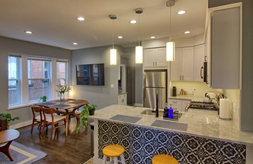 Tower Grove South Apartment | Chic 3BR Gem | TG Park | Patio+Yard+W/D+Workspace