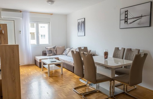 Tomicici Apartment | Chic Flat with Balcony Near Beach in Montenegro