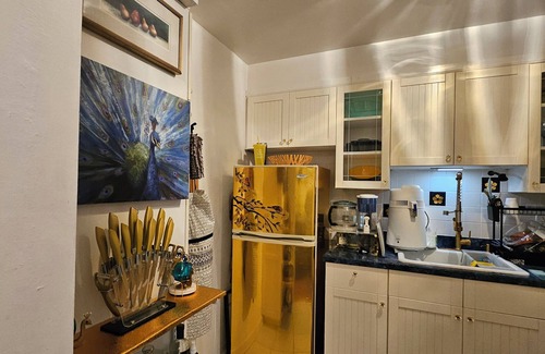Belle Haven Condo | Chic Floral: Luxe 2BR Escape