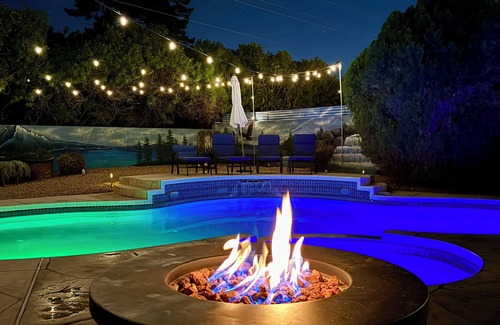Phoenix House | Chic Getaway: Sparkling Pool, Outdoor Oasis, Game Room Fun, & Abundant Amenities