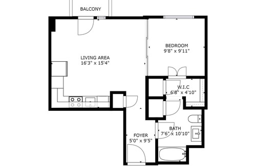 Mount Vernon Triangle Apartment | Chic Studio in Mt Vernon w/ Balcony, Gym + Pool