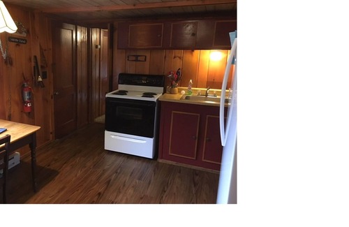 Chestertown Cabin | Chipmunk Cabin, Beautiful hand carved King Bed, Full Kitchen, plus AC! sleep 2