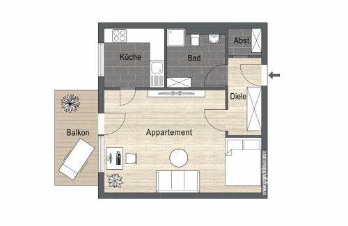 Wuppertal Apartment | City Apartment mit Sonnenbalkon, 10 Minuten zum Bahnhof, 5 Minuten zum Luisenviertel
