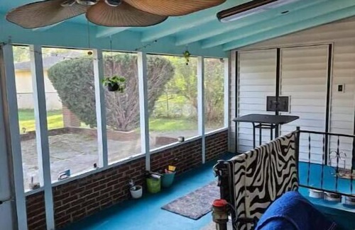 Columbus Apartment | Clean Calm Serene Stylish Home. Screened patio for smoking, cooking or relaxing.