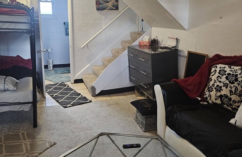 Columbus Apartment | Clean Calm Serene Stylish Home. Screened patio for smoking, cooking or relaxing.