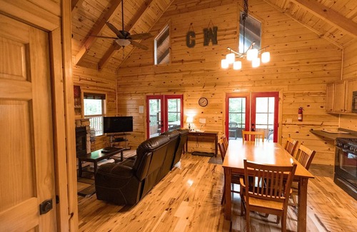 Rogers Cabin | Cliffview Resort Cabin with Hot Tub, Wi-Fi, Awesome Screened Porch, Gas Grill.
