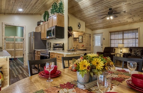 Sevierville Ski Chalet | Close to Pigeon Forge-Putt Putt Coarse-Outdoor tv-Secluded-Hot tub-outdoor fire pit and More