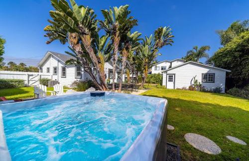 Carlsbad Village House | Coastal Palm Haven - With Hot Tub