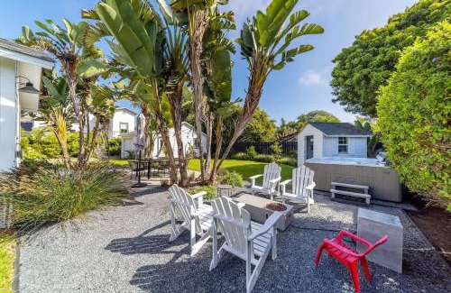 Carlsbad Village House | Coastal Palm Haven - With Hot Tub