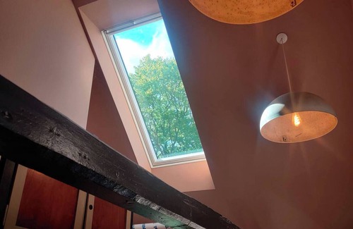 Hesselager House | Colorful home on a natural plot with its own small forest