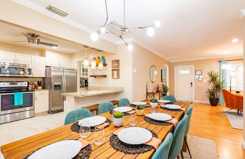 Survey Creek House | Colorful Oasis ~ Pool ~ Game Room ~ Ping Pong ~ Basketball Court ~ Grill & More