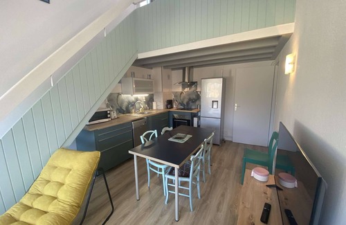 Combrit Apartment | Combrit, nice duplex with heated pool, tennis court and beach on foot