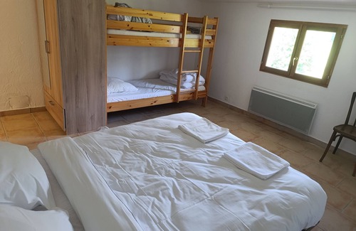 Le Vernet Bed & Breakfast | Comfortable room with mountain view. Pets allowed