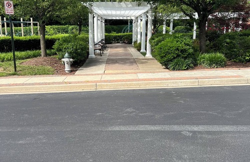 Clarksburg Apartment | Comfy bedroom with exclusive full bath, patio and private entrance