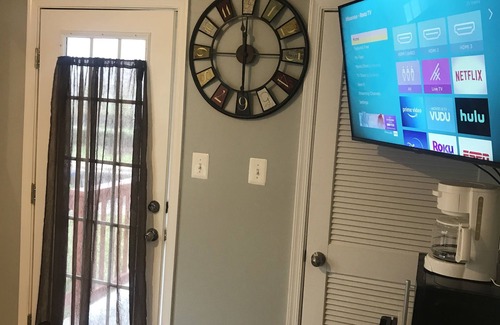 Clarksburg Apartment | Comfy bedroom with exclusive full bath, patio and private entrance