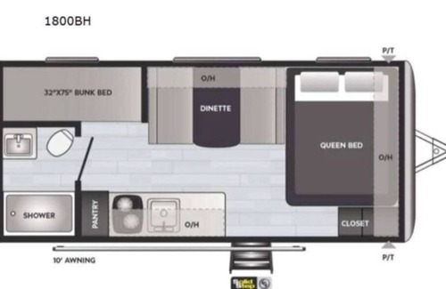 Earlsboro House | Compact Bunkhouse RV on the farm