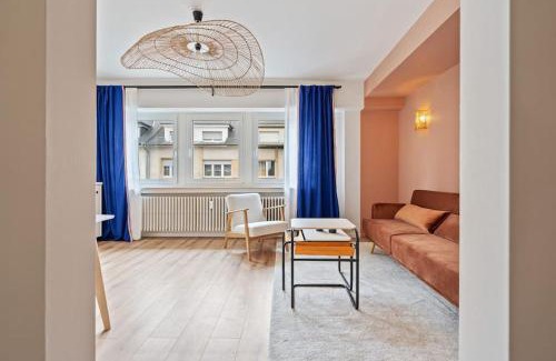 Limpertsberg Apartment | Contemporain 1BR Rétro Chic Quartier Bonnevoie